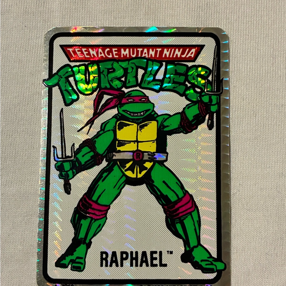 Teenage Mutant Ninja Turtles Raphael Holographic Trading Card - Green
